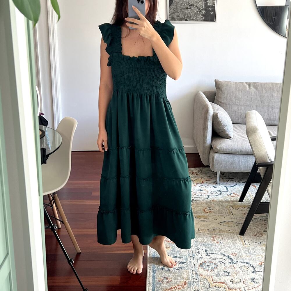 Hill House Home Ellie Nap Dress Emerald Green Size XL New - Picture 1 of 8